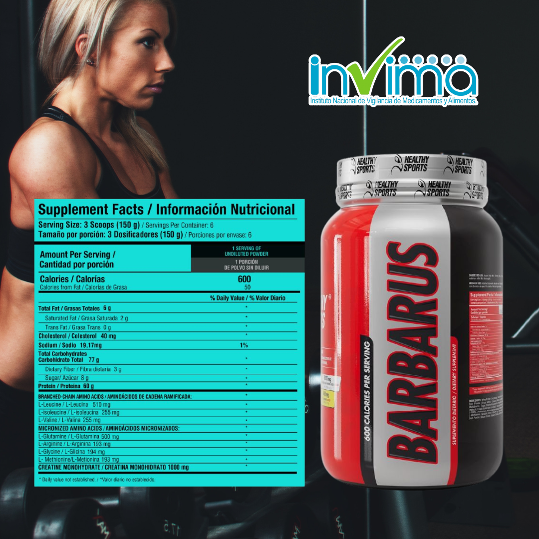 Proteina Barbarus 2lb Healthy Sport