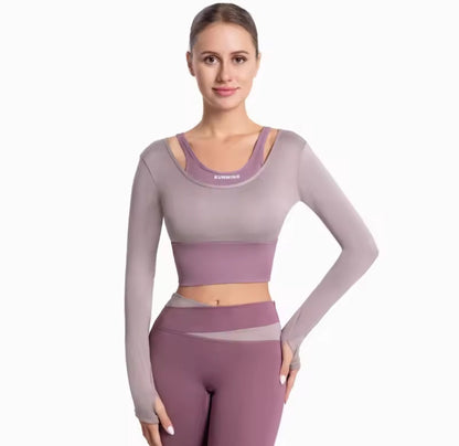 Set Deportivo Mujer 2 Piezas Licra Fitness Gym Yoga Running Conjunto Deportivo