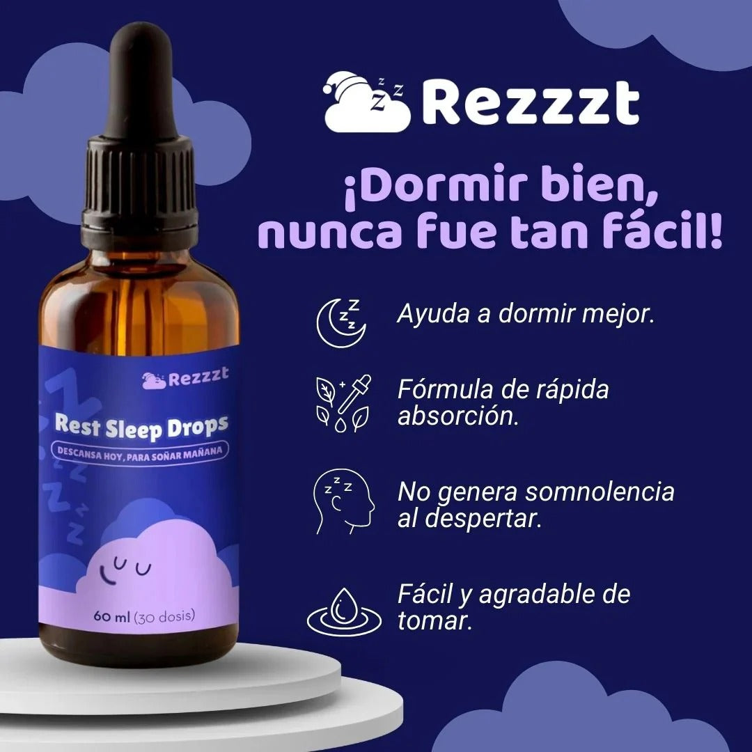 Rest Sleep Drops Gotas para Dormir 60ml Descanso Nocturno y Relajación