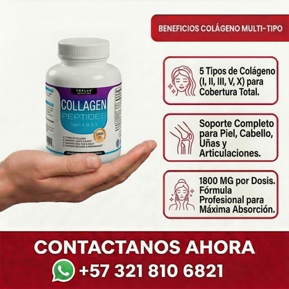 TOPLUX COLLAGEN PEPTIDES 60 CAPSULAS