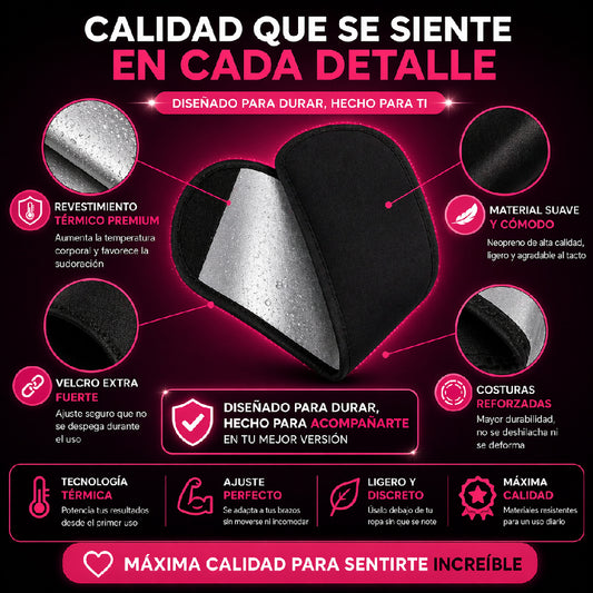 Faja Moldeadora para Brazos x2 | Manga Compresora Ajustable Unisex
