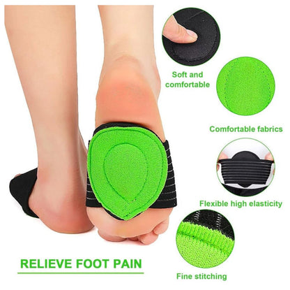 Plantilla Soporte Arco Pie Plano Almohadilla Compresión Fascitis Plantar Unisex