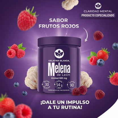 Melena de León Cápsulas Blandas Frutos Rojos Suplemento Natural Bienestar