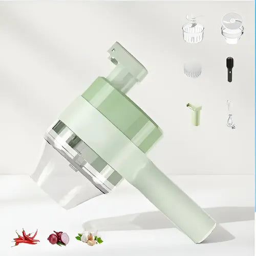 Picatodo Eléctrico Recargable Portátil USB Mini Triturador De Alimentos Cocina