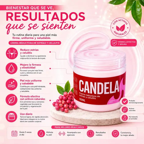 Crema Corporal Candela Estrías y Celulitis CANDELA