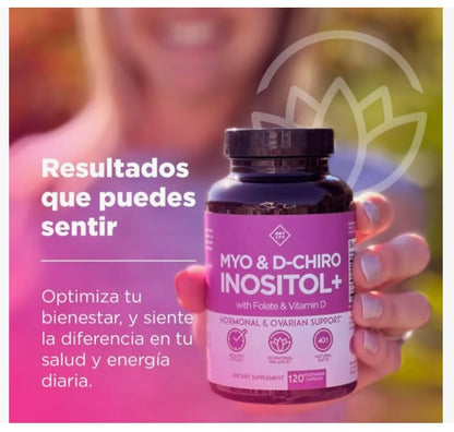 Suplemento Optify Inositol Mio-Inositol con Folato y Vitamina D | 60 Softgels