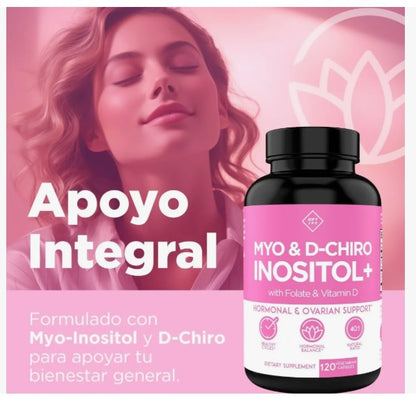 Suplemento Optify Inositol Mio-Inositol con Folato y Vitamina D | 60 Softgels
