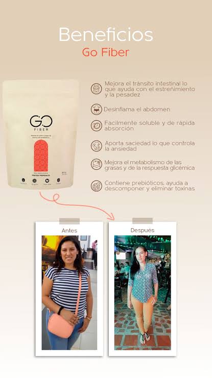 Duo Fibra Go Fiber + Go Drainer Drenador Natural Control Digestivo Bienestar